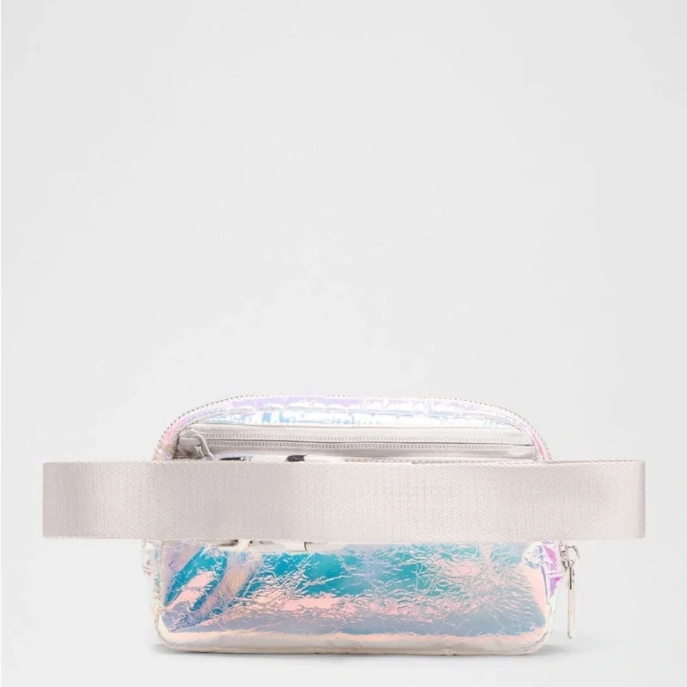 Lululemon everywhere belt bag. Iridescent/ silver color.